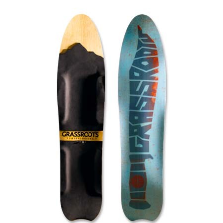 Grassroots Slasher 140cm 3D Model powsurfer. Handcrafted in Utah.